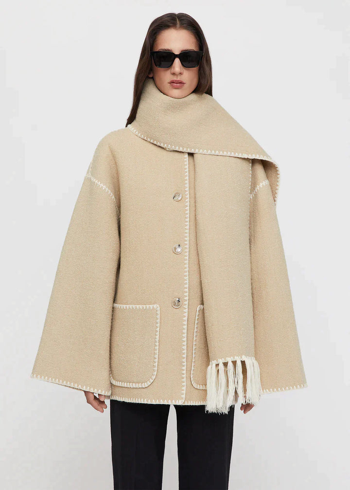W&W Mode | Luxe Jacke Mit Schal