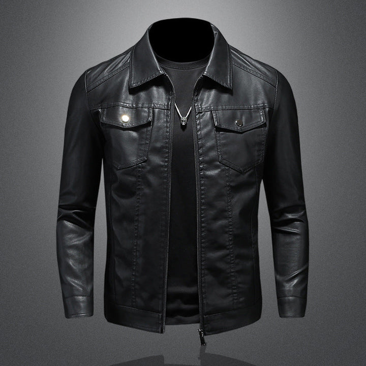W&W Mode | Herren-Lederjacke im Vintage-Stil