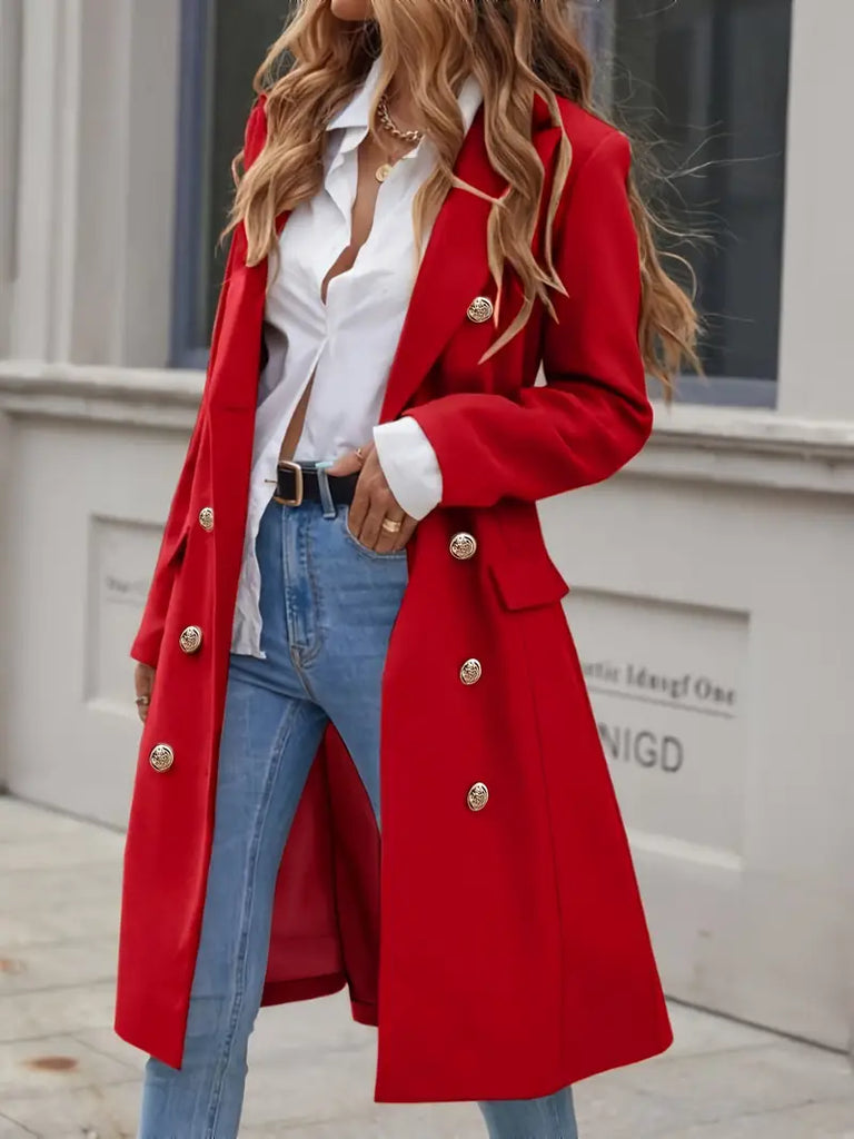 WW | Damen Lange Trenchcoat für den Herbst