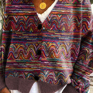 WW | Bedruckte Boho-Weste im Vintage-Stil