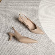 WW | Einfarbige, Temperamentvolle High Heels mit Spitzer Zehenpartie