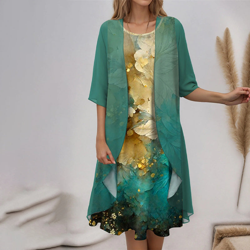 WW | Chic & Bequem Blusen Und Kleid Ensemble