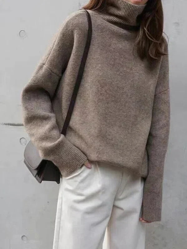 Damen Rollkragenpullover in weicher Optik