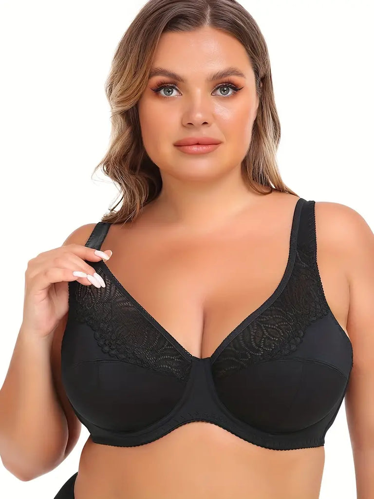 WW | Up Bh Blumen Jacquard Übergröße
