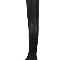 WW | Overknee Stiefel Blockabsatz Runde Spitze Reißverschluss Lug Sohle