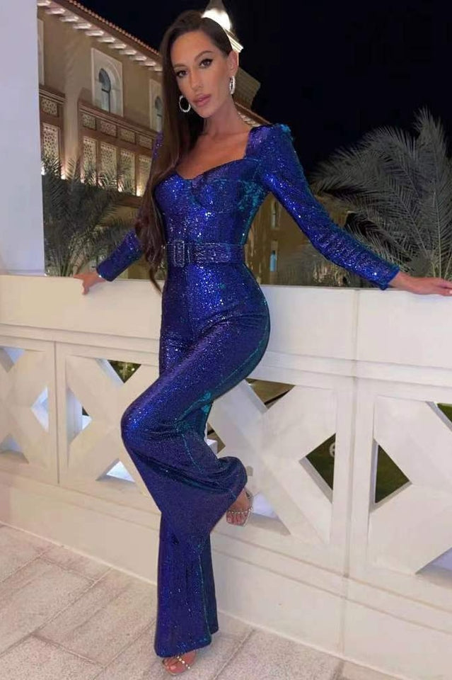 WW | Pailletten-Jumpsuit Für Damen Mit Glitzer-Effekt Und Elegantem Schnitt