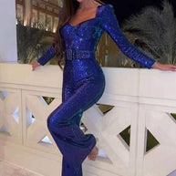 WW | Pailletten-Jumpsuit Für Damen Mit Glitzer-Effekt Und Elegantem Schnitt