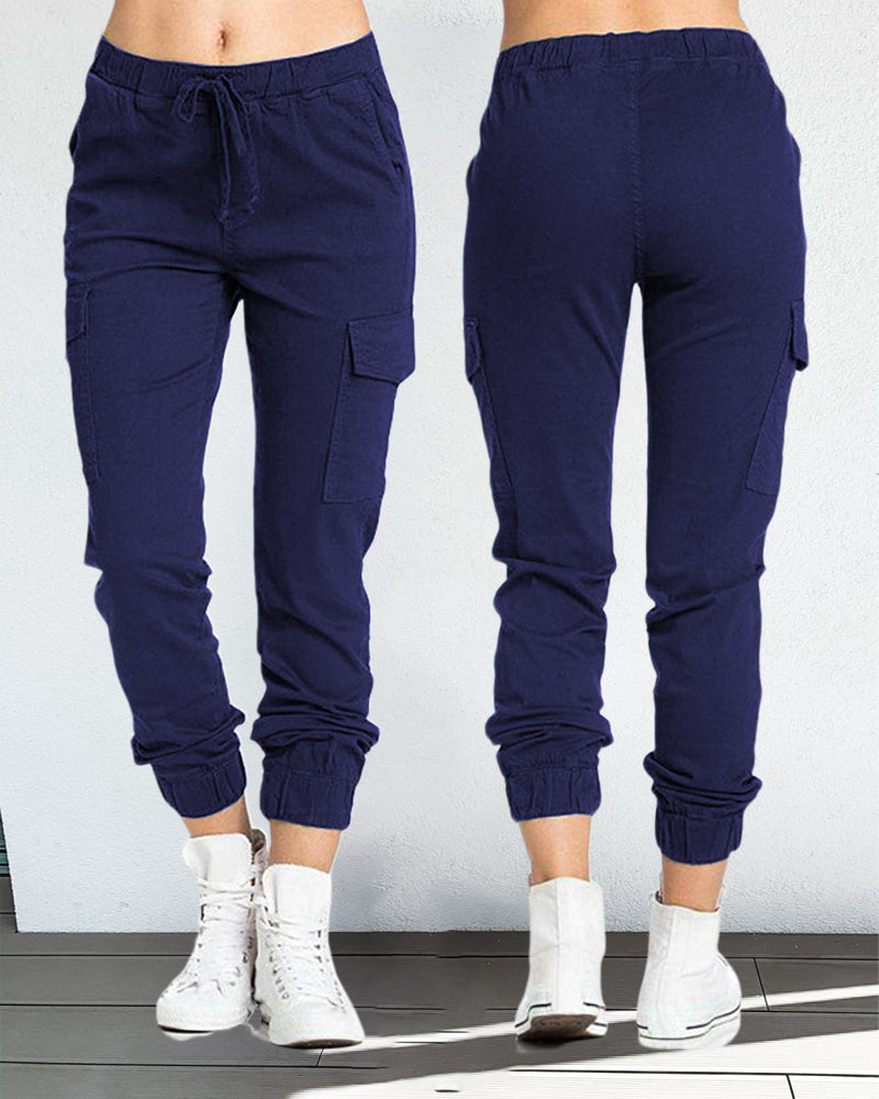 WW | Cargo-Hosen mit Gummibund in der Taille