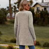 WW Warmer Gerippter Baumwolle Strickcardigan Für Damen | Perfekt Für Lässige Tage