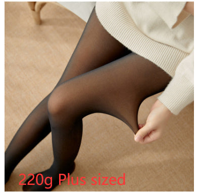 WW | Dicke Fleece Leggings Mit Transparentem Design