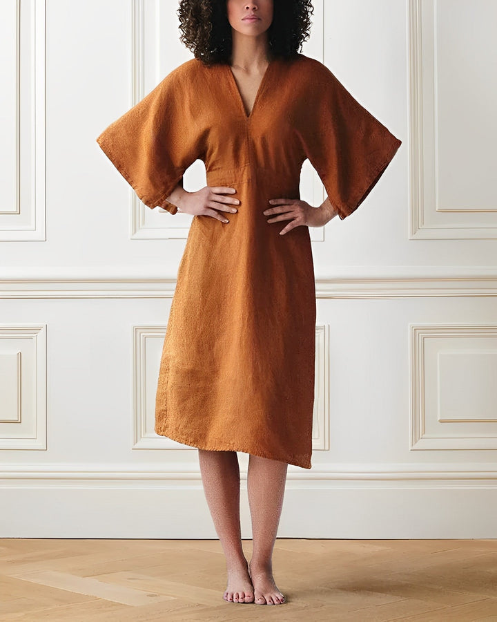 W&W Mode | Elegantes Leinenkleid