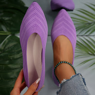 WW | Ballerinas für Damen Slip On Atmungsaktive Wohnungen