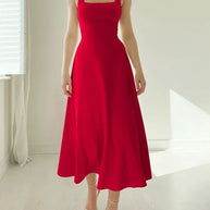 WW | Elegante Rückenfreie Maxi Kleid