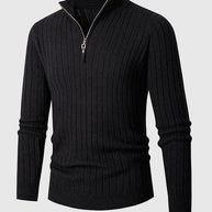WW | Herren Freizeitpullover Mit Reißverschluss Aus Kabelstrick