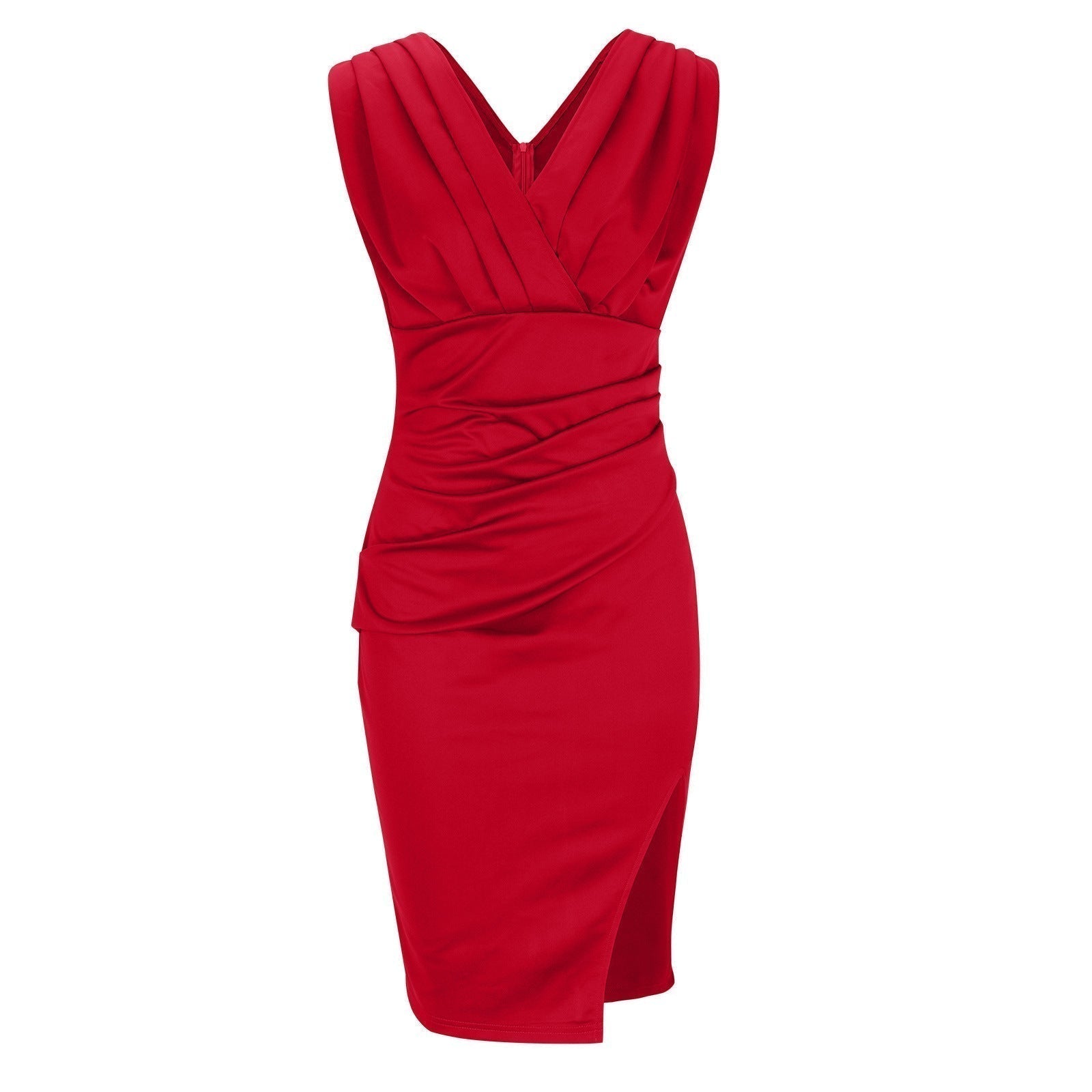 WW | V-Ausschnitt Kleid mit Schlitz