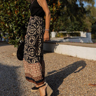 WW | Boho Lange Rock Mit Print