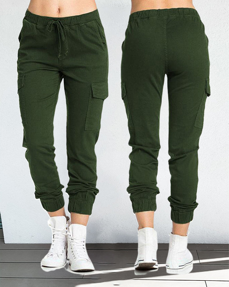 WW | Cargo-Hosen mit Gummibund in der Taille