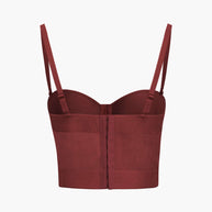 WW | Figurbetontes Bustier Top Mit Bügel Cups Und Transparenter Mesh Struktur