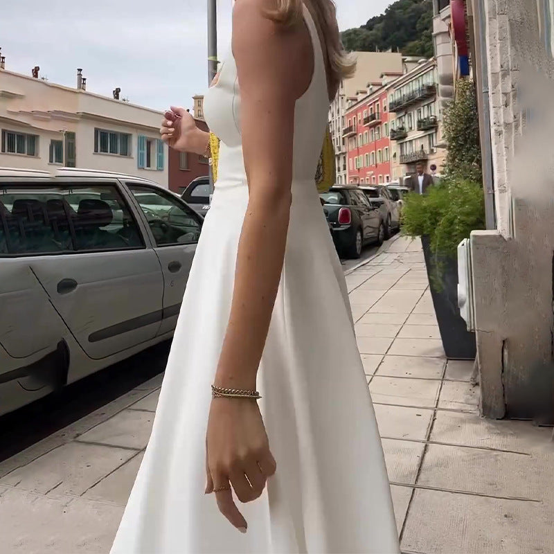 WW | Trägerkleid Mit Eckigem Ausschnitt