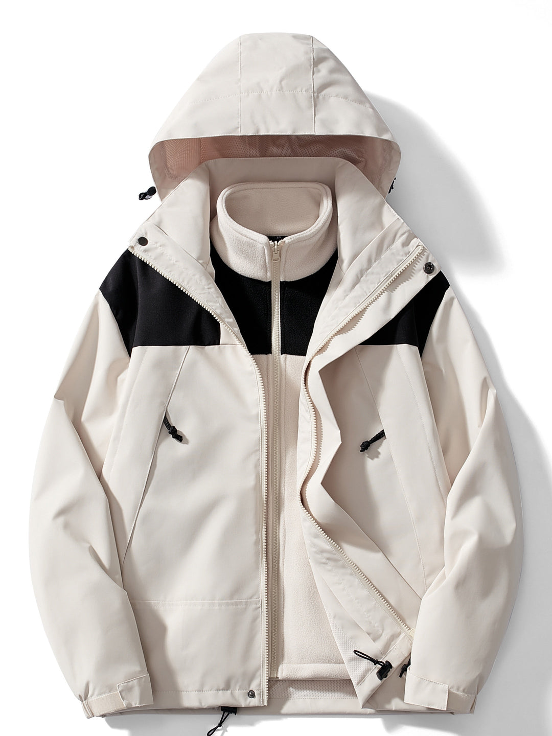 W&W Mode | 3-In-1 Fleece-Winterjacke Mit Kapuze Für Damen