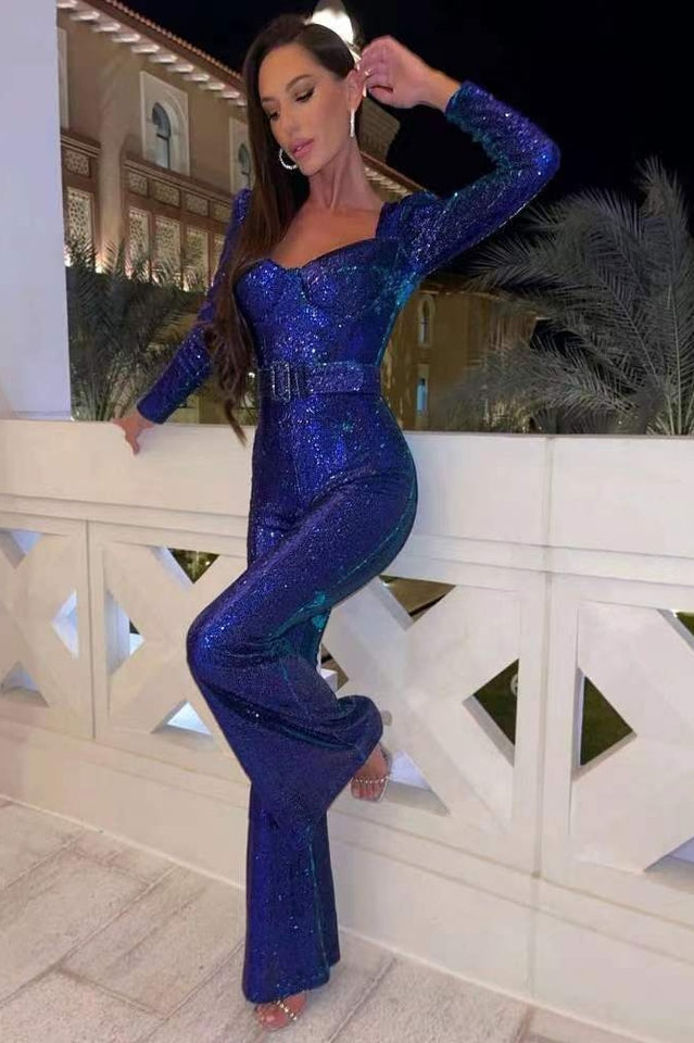 WW | Pailletten-Jumpsuit Für Damen Mit Glitzer-Effekt Und Elegantem Schnitt