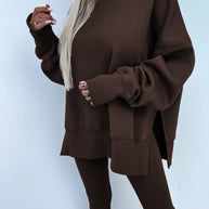 WW | Damenanzug Im Lockeren Stil Mit Langen Ärmeln – Winterset