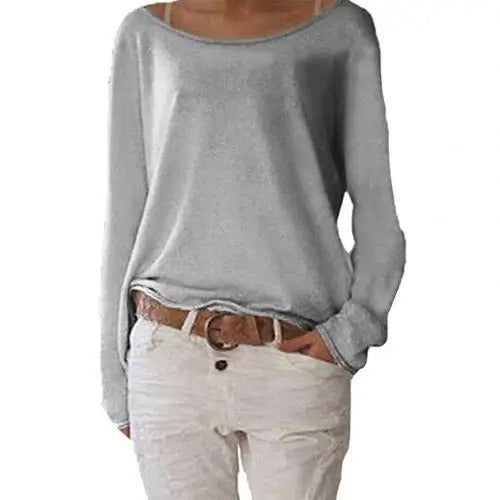 WW | locker gestricktes Damen Langarmshirt