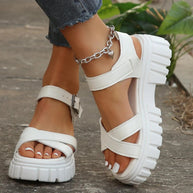 WW | Einfarbige Freizeitsandalen