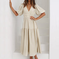 WW | Kleid mit Puffärmeln Für Frauen