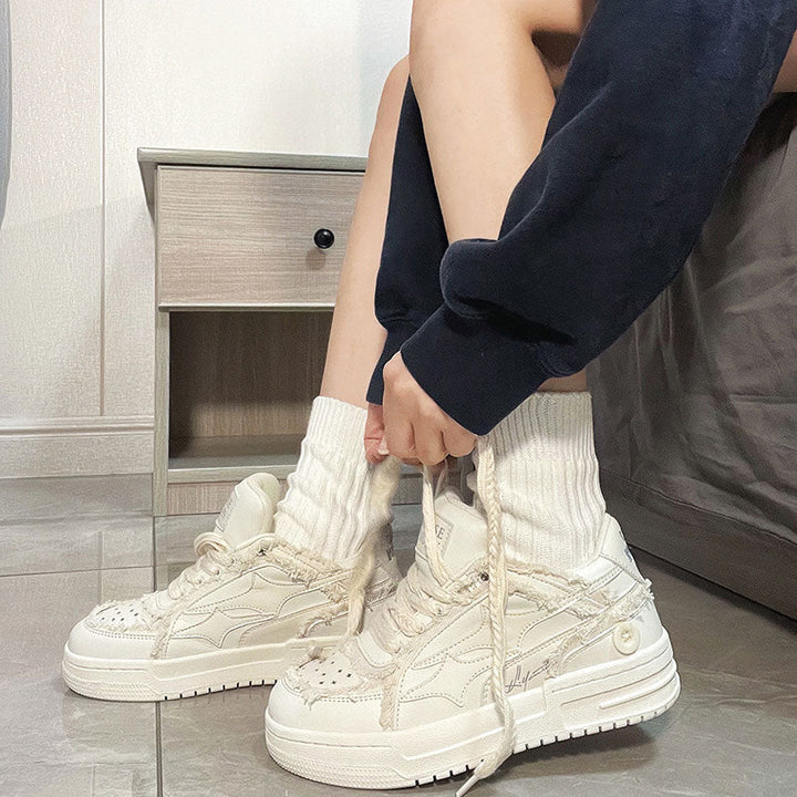 W&W Mode | Hochwertige Y2k Sneaker in Gebrochenem Blau
