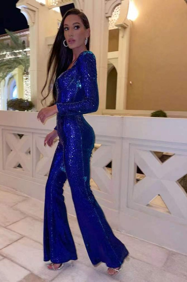 WW | Pailletten-Jumpsuit Für Damen Mit Glitzer-Effekt Und Elegantem Schnitt