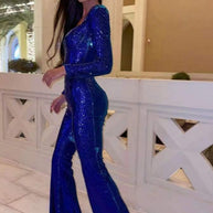 WW | Pailletten-Jumpsuit Für Damen Mit Glitzer-Effekt Und Elegantem Schnitt