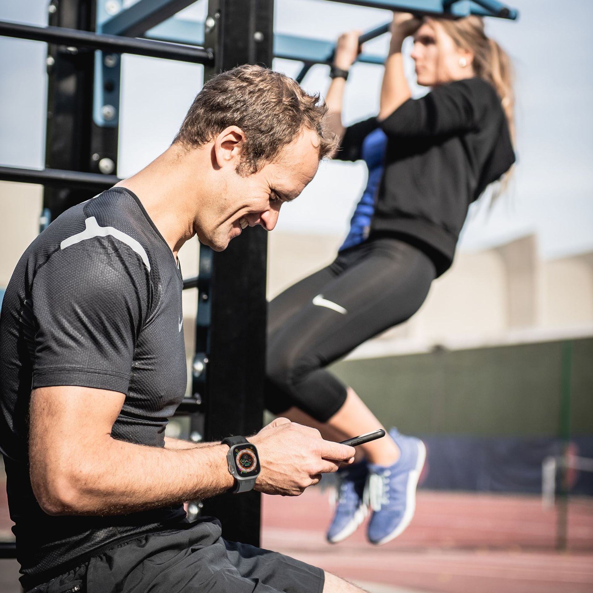 WW | Doppelte Farblich Passende Silikonband Für Apple Watch