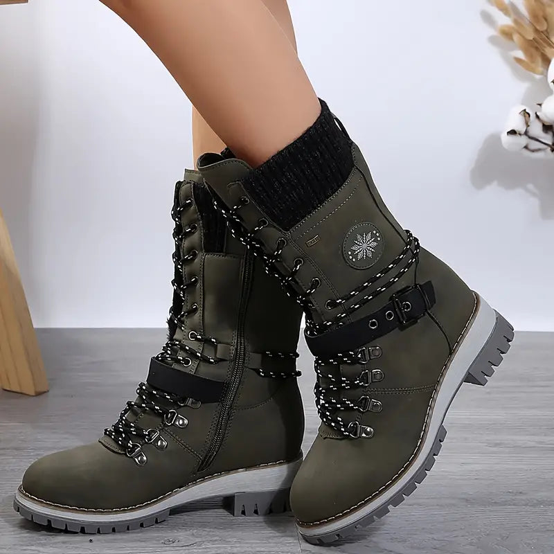 W&W Mode | Trendige Winterstiefel Mit Mittlerer Länge