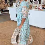 WW | Bohemian Geschichtetes Maxi-Kleid für Damen