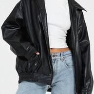 WW | Übergröße Lederjacke