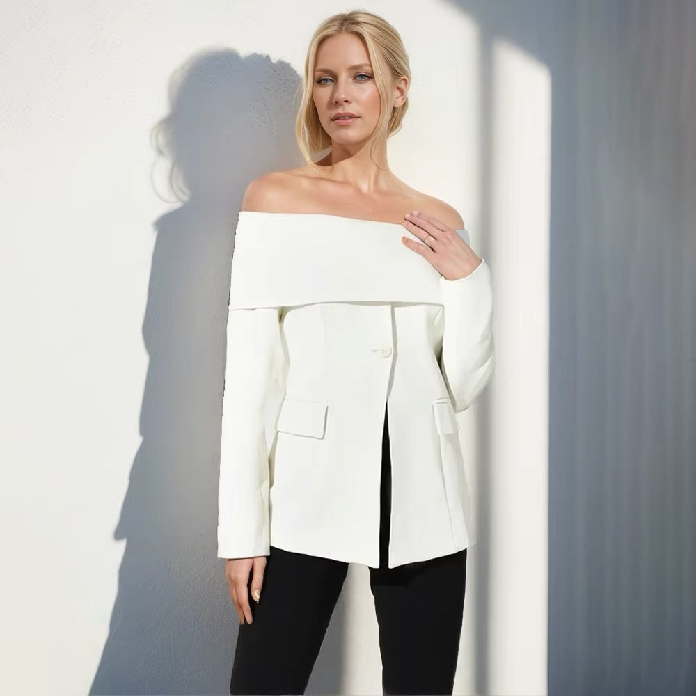 W&W Mode | Off Shoulder Blazer