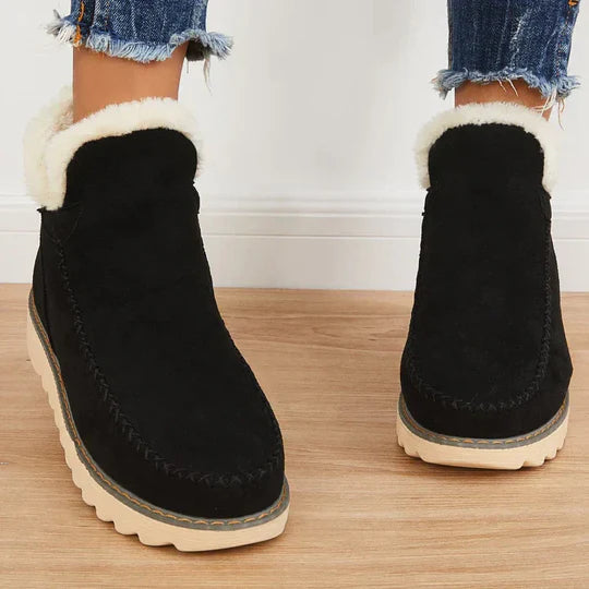 W&W Mode | Bequeme Stiefeletten Mit Futter Aus Fell Für Damen