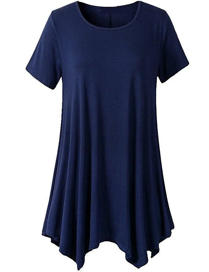 W&W Mode | Sommerliches Loose Fit T-shirt Mit Kurzen Ärmeln