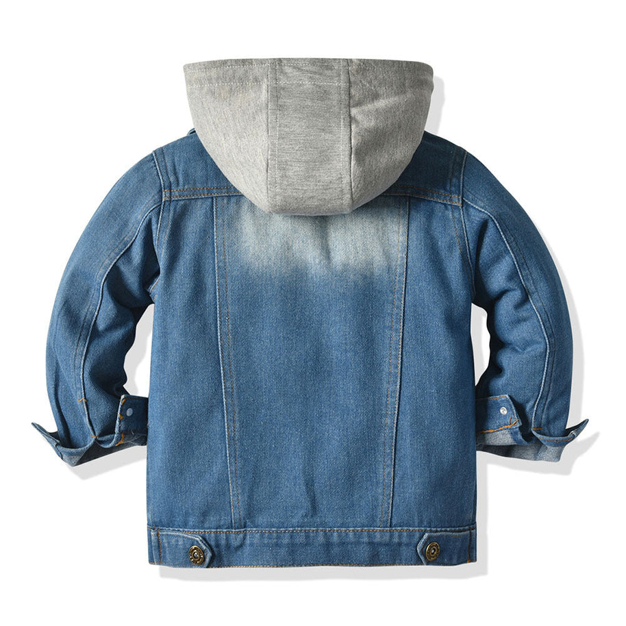 WW Denim-Jacke mit Kapuze