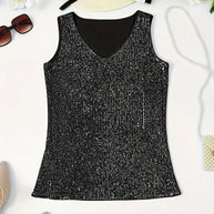 WW | Elegantes Ärmelloses Top mit Pailletten