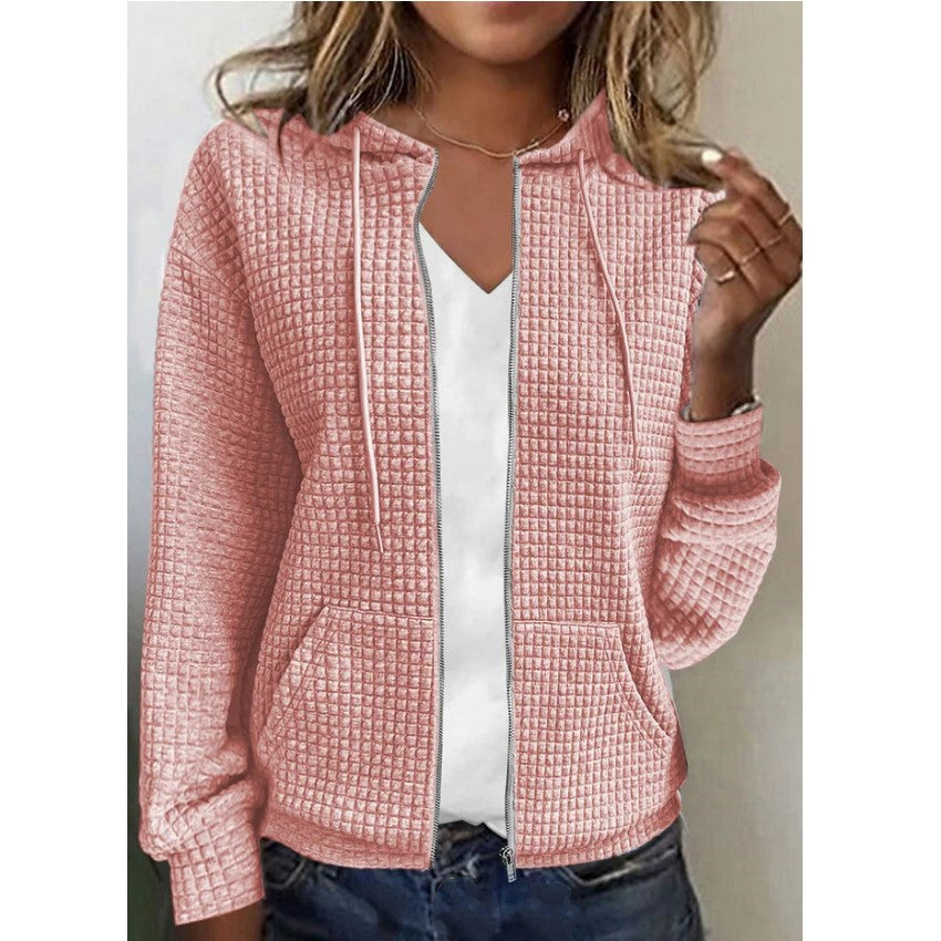 WW | Lässige Jacke Mit Tasche in Uni Farbe
