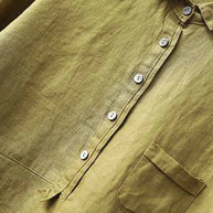 WW | Damen Leinen Langarmshirt