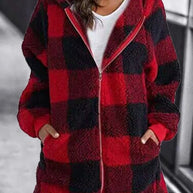 Lässiger Hoodie in Übergröße für Frauen