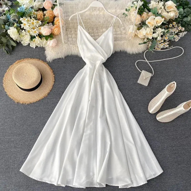 WW | Goddess Ankle Binding Taille Kleid
