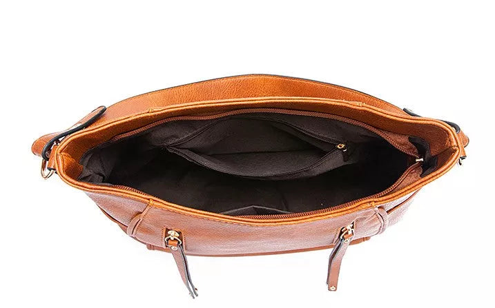 W&W Mode | Stilvolle Damen Vintage-Ledertasche
