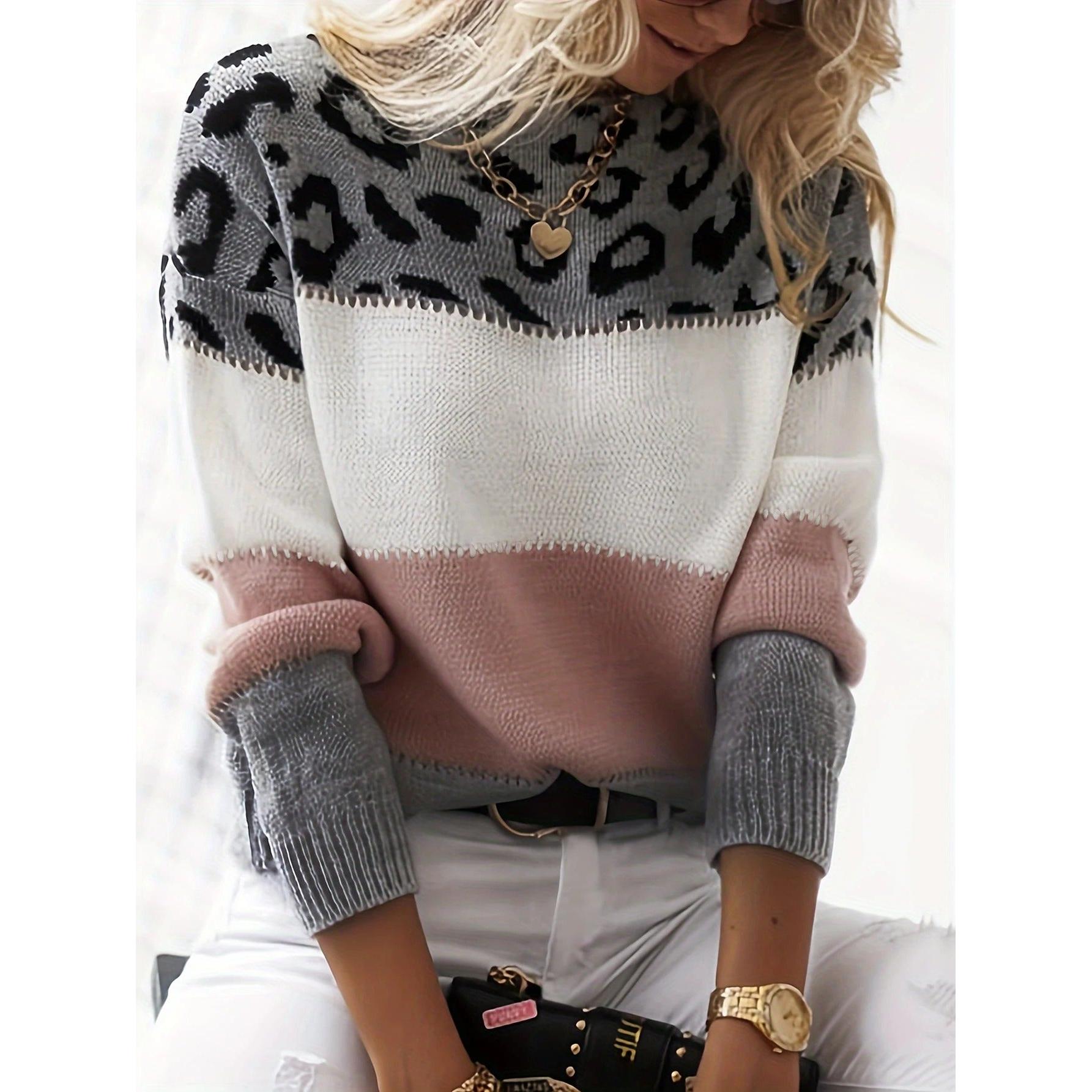 WW - Strickpullover Mit Leopardenmuster