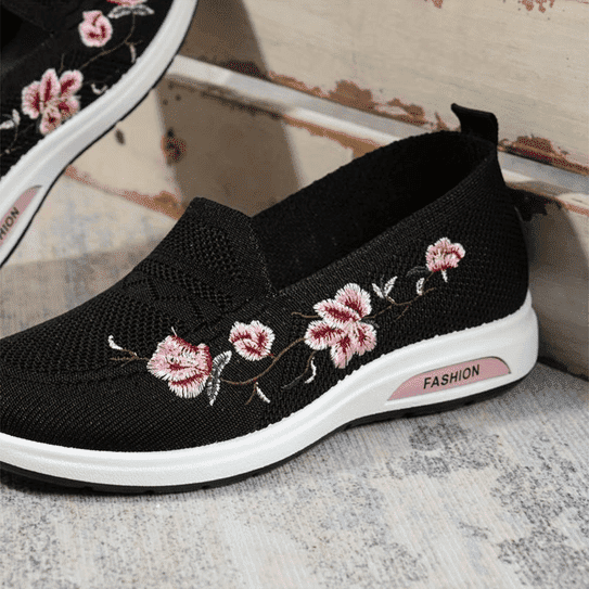 W&W Mode | Bequeme Blumen Orthopädie Schuhe Für Damen