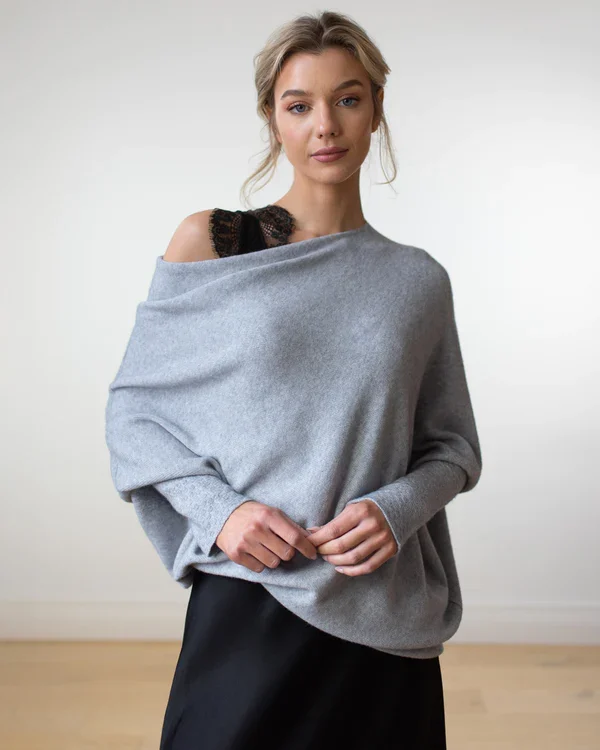 Mariemi™ - Asymmetrisch Drapierter Pullover