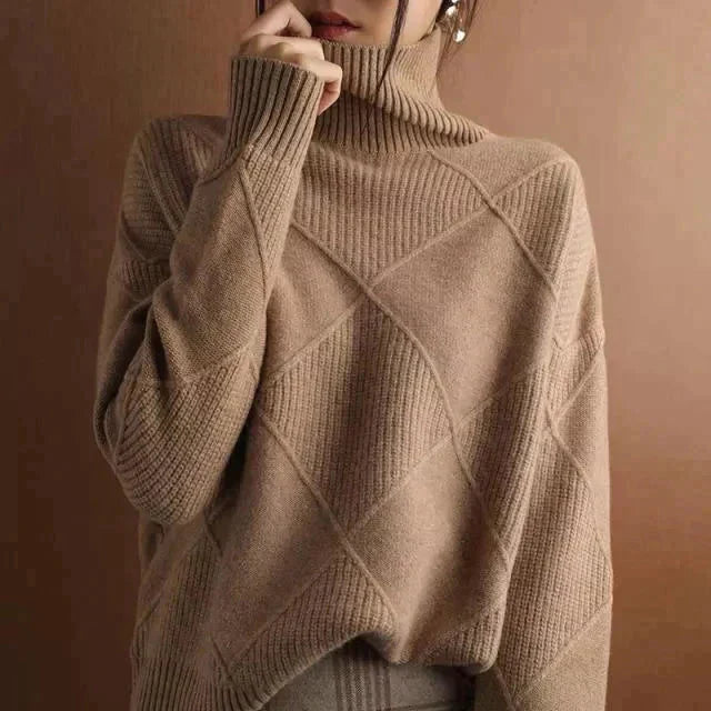 W&W Mode - Stylischer Rollkragenpullover